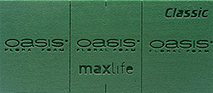 Gąbka florystyczna - oryginalny wygląd obecnie produkowanej gąbki Oasis® Classic