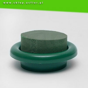 gąbka cyliner 8 cm w zielonej miseczce