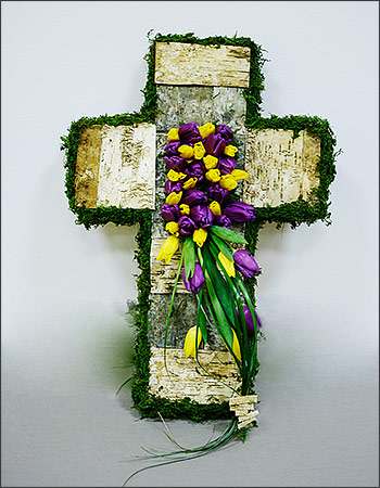 Krzyż - kompozycja na grób