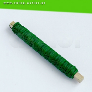 Drut na kołeczku Ø 0,7mm  zielony