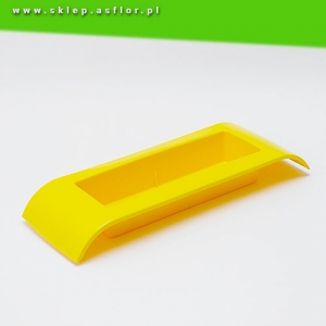 miseczka plastikowa żółta do kompozycji florystycznych