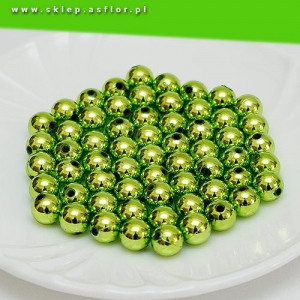 Perełki 10 mm zielone