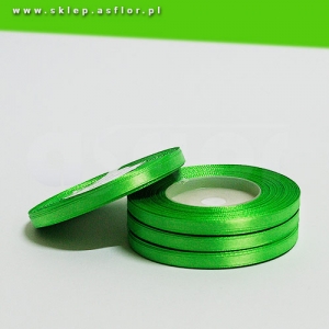 Wstążka satynowa 6mm 32m jasno-zielona